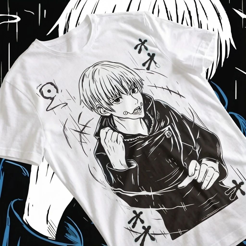 Fashion Y Vintage - 犬巻棘 Tシャツ呪術廻戦伏黒恵五条悟シャツソフト Tシャツ女性服グラフィック Tシャツヴィンテージ Y2K トップ