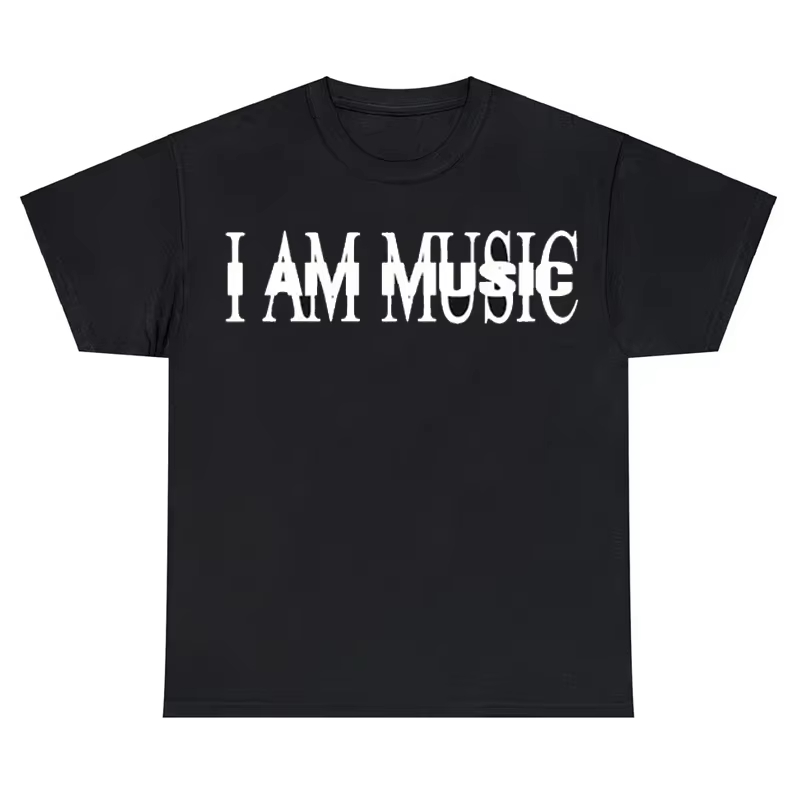 Vintage Ken Fashion - 2026年新作、夏の「I Am Music」アルバムプリントTシャツ。Y2Kミーム、オピウム、ケン・カーソン、デストロイ・ロニーのクールなデザイン。メンズカジュアル、ヴィンテージTシャツ。