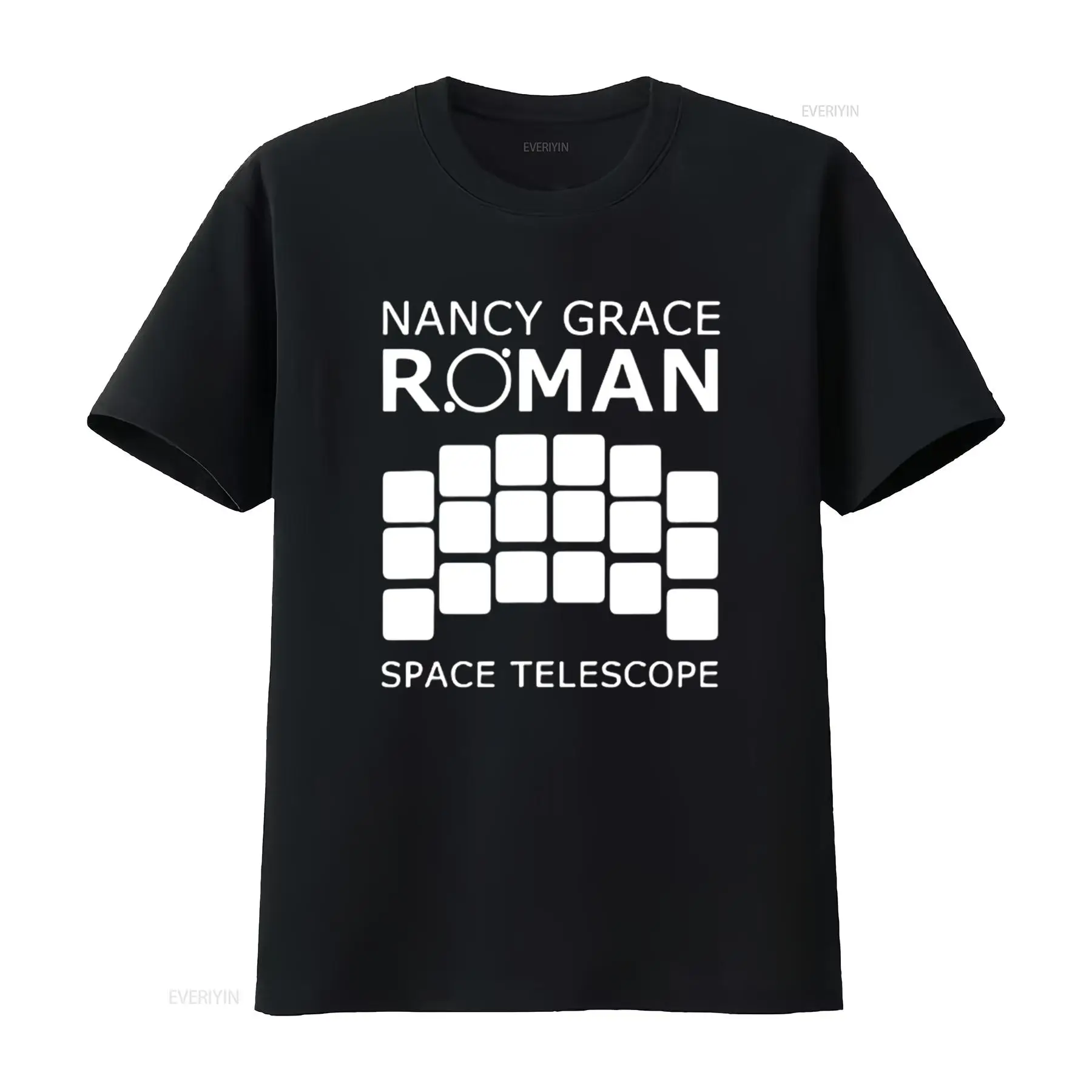 Vintage Fashion T Shirts - Ngrst ナンシー・グレイス・ローマ宇宙望遠鏡ロゴ T シャツヴィンテージウォッシュドソフトユニセックストップ日常着用スタイリッシュなオムファッション