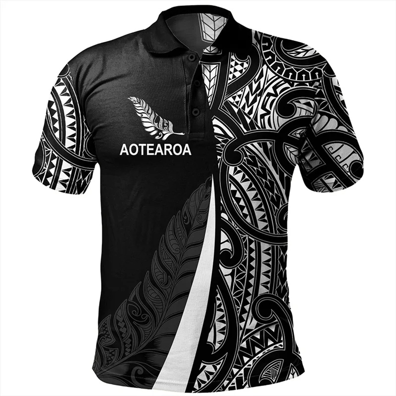 メンズ3Dプリントポロシャツ,新しいzealand nz F - Vintage Fashion Nz のレビューと価格