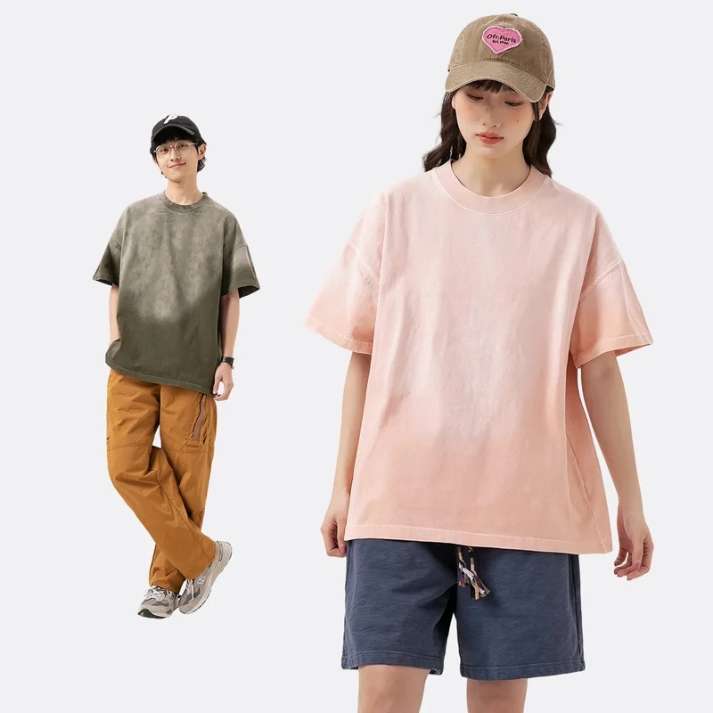 300g高品質コットンTシャツ メンズ ストリートウェア フ - Vintage Fashion T Shirts のレビューと価格