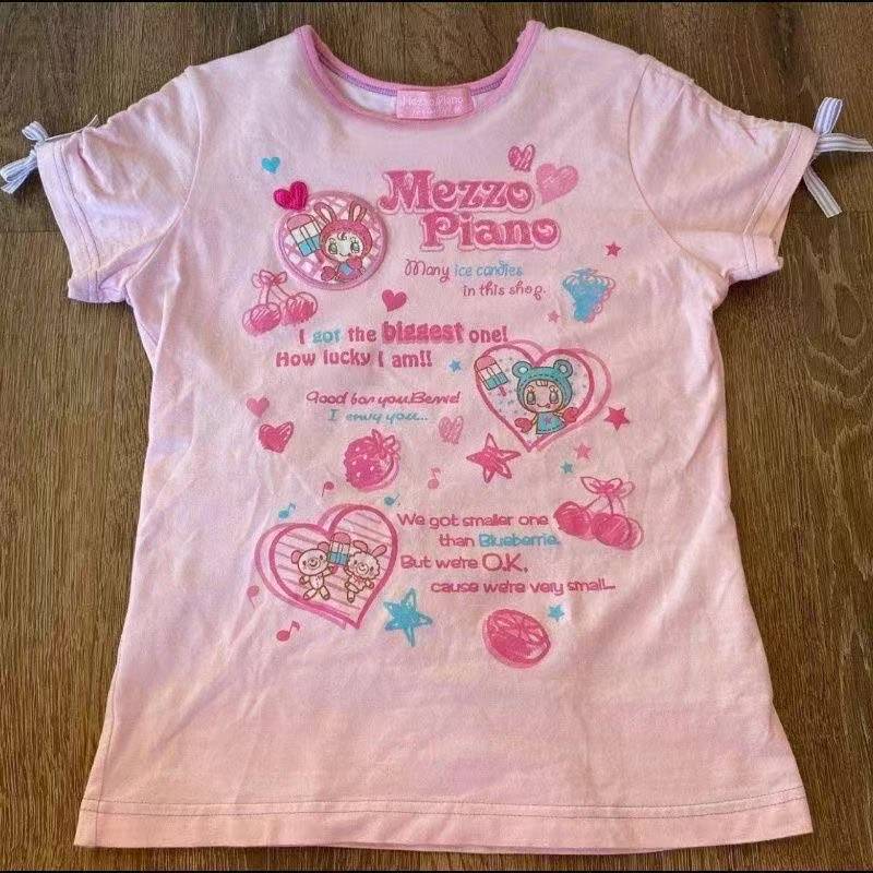 ヴィンテージかわいいキュートな半袖 Tシャツ女性 Y2K ク - Vintage Fashion T Shirts のレビューと価格