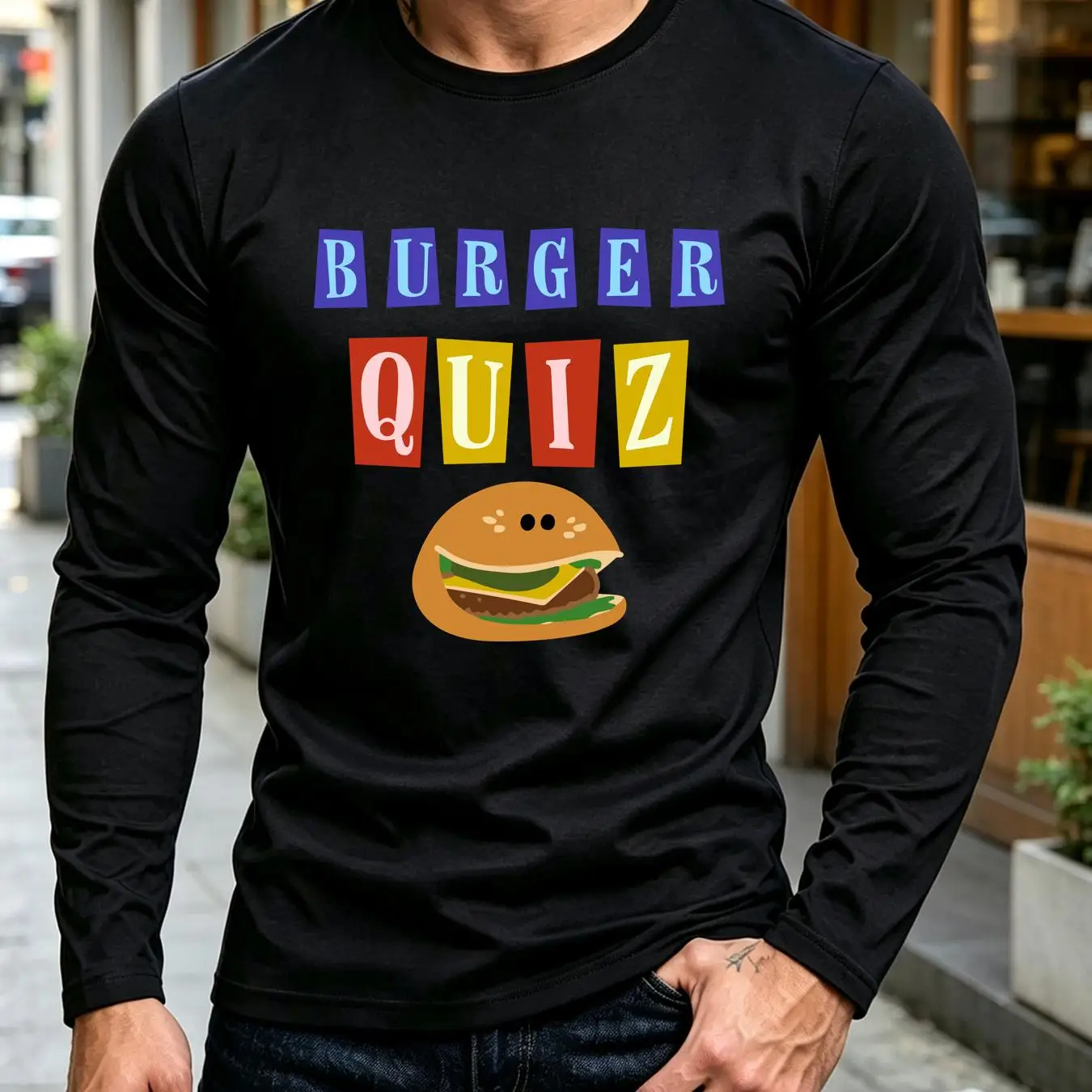 洗い加工Tシャツ、バーガークイズ、新ロゴ、クラシックなヴィン - Vintage Fashion Quiz のレビューと価格