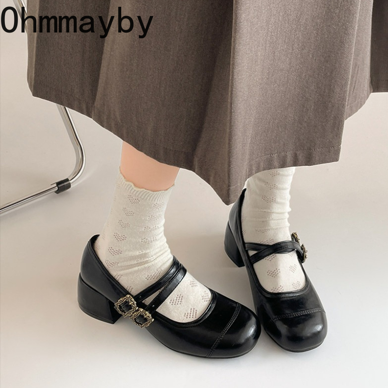ヴィンテージ厚底メリージェーンシューズ ファッションメタルバ - Vintage Fashion Online のレビューと価格