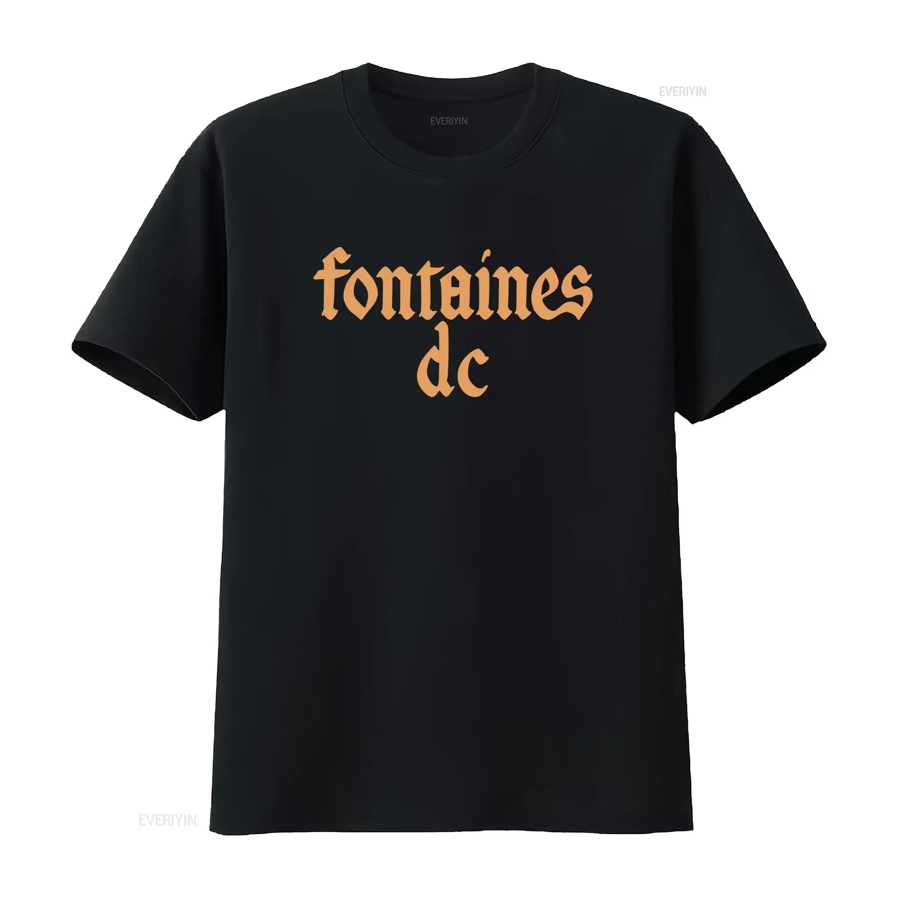 フォンテーヌ D C 'ゴシック ロゴ' ブラック T シャ - Vintage Fashion Jersey のレビューと価格