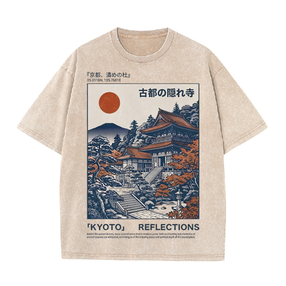 2026 ヴィンテージ ウォッシュド ベージュ 京都古刹風景 - Vintage Fashion Kyoto のレビューと価格