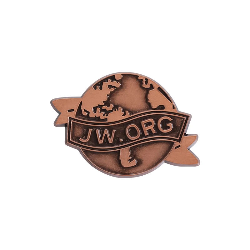 レトロ地球ブローチ JW.ORG エナメルピンカスタムヴィン - Vintage Fashion Org のレビューと価格