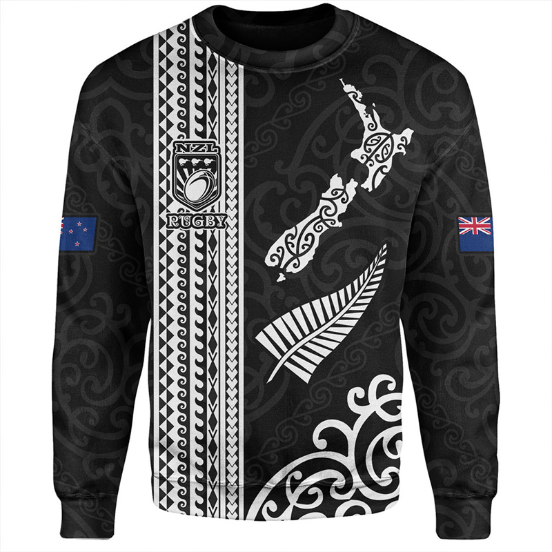 メンズトライバルマオリプリントスウェットシャツ,3Dヴィンテ - Vintage Fashion Nz のレビューと価格