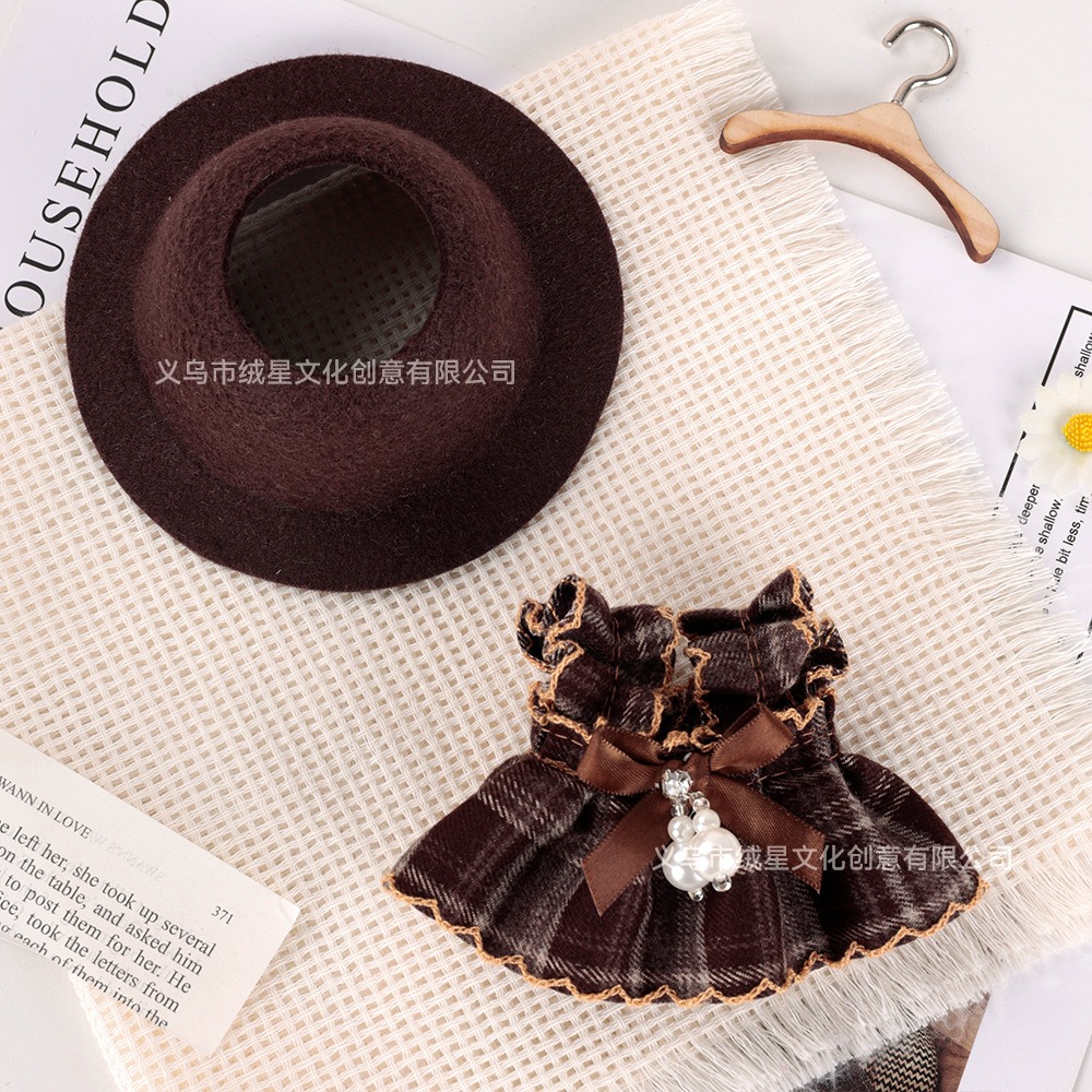 チェック柄レトロドールドレスセット リボン装飾 レーストリム - Vintage Fashion Retro Outfit のレビューと価格