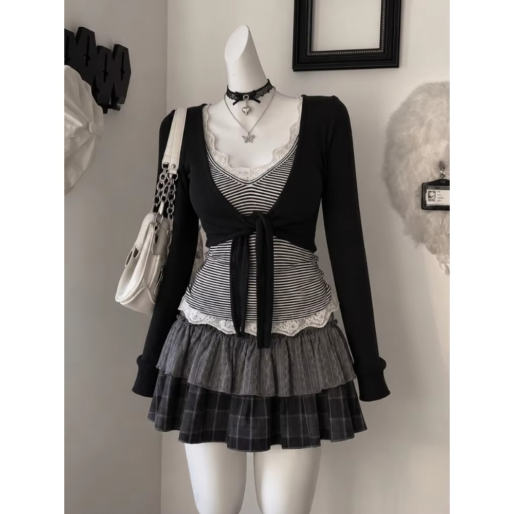 韓国ファッション、2点セットのスカート、レディース、カジュア - Vintage Fashion Retro Outfit のレビューと価格