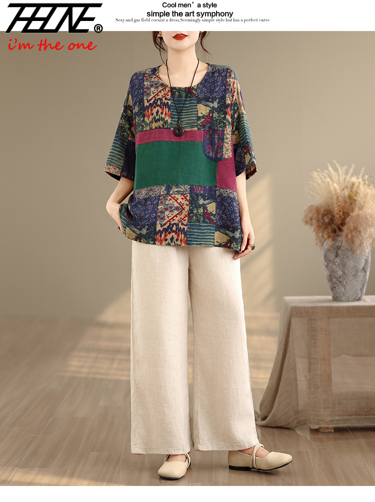 THHONE プラスサイズのファッション夏の女性のブラウスコ - Vintage Fashion Jersey のレビューと価格