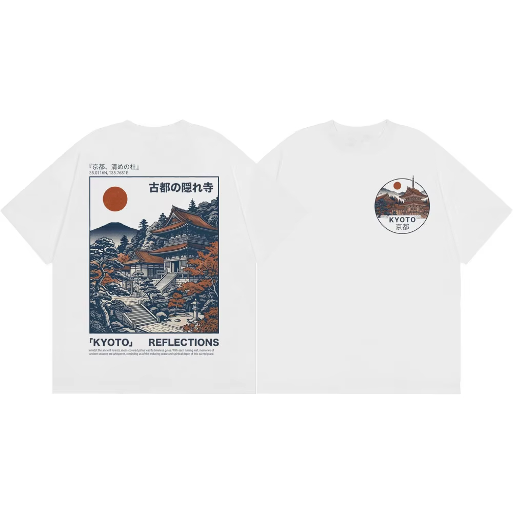 京都寺院グラフィック ヴィンテージ ルーズ オーバーサイズ  - Vintage Fashion Kyoto のレビューと価格