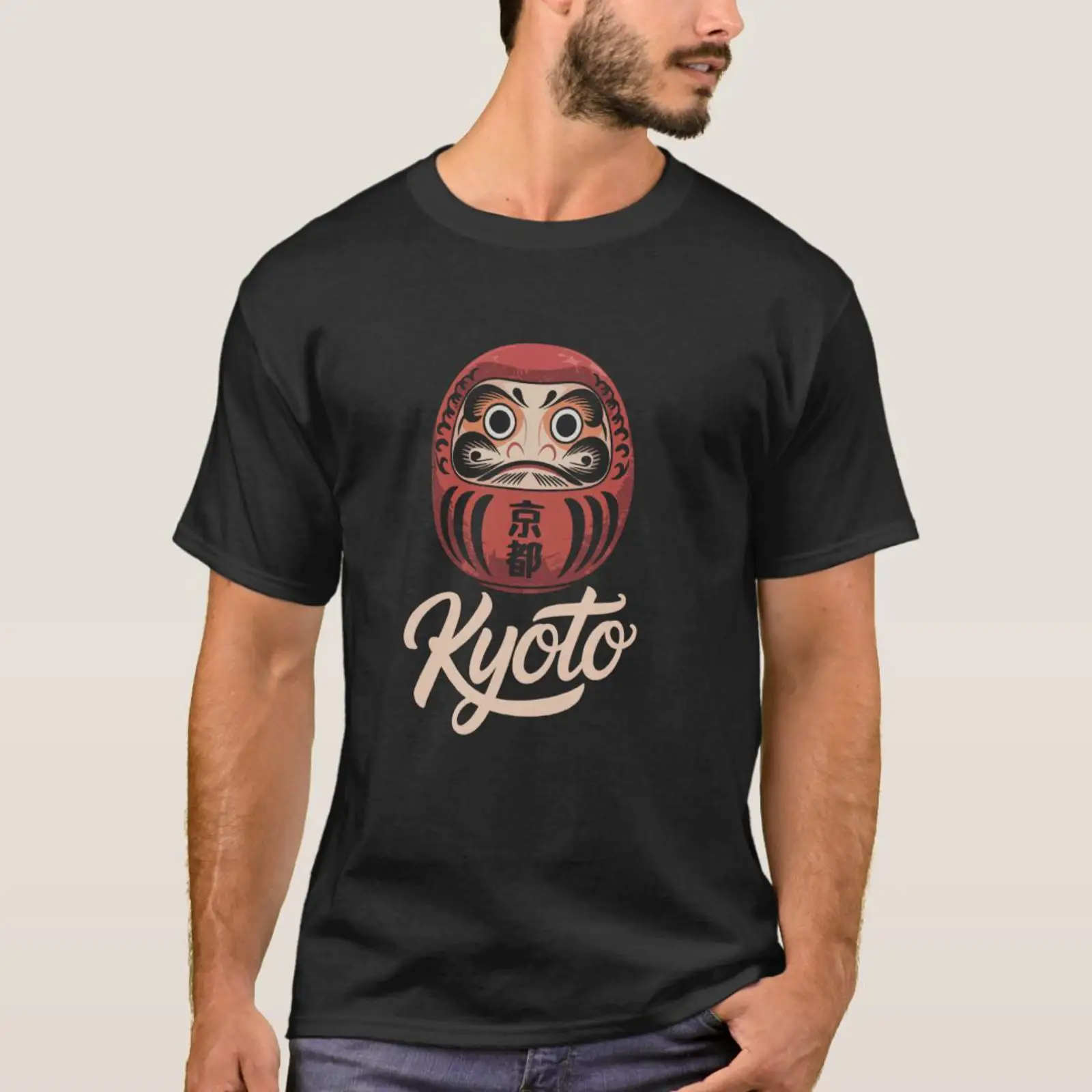 だるま人形 京都 日本 漢字 日本語 S Tシャツ ヴィンテ - Vintage Fashion Kyoto のレビューと価格