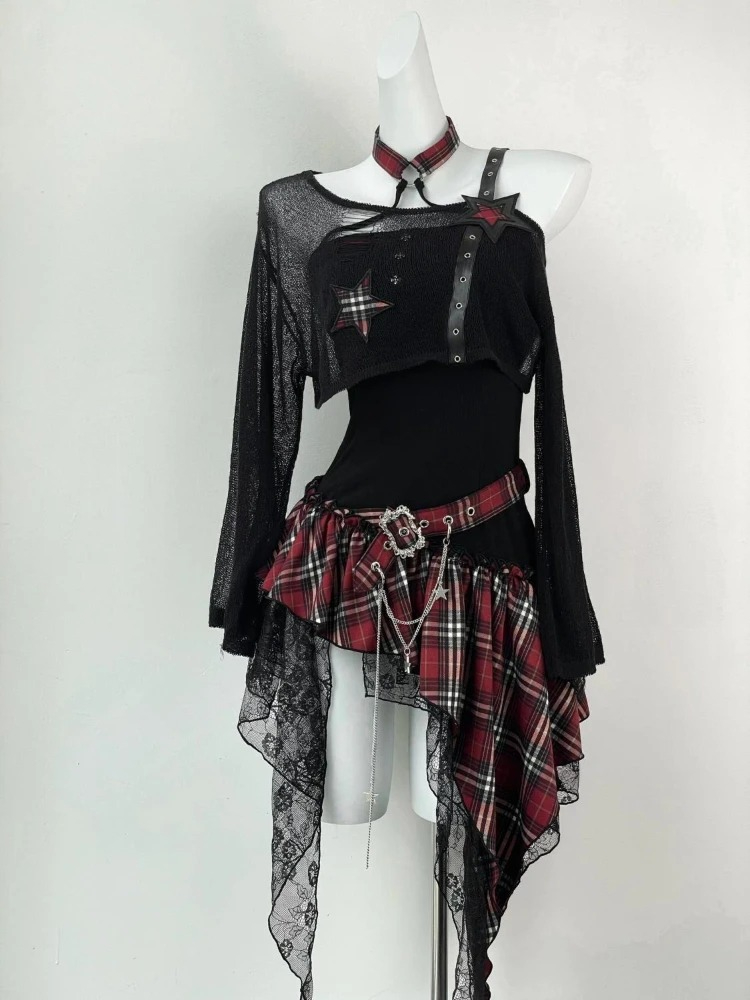 原宿ファッション スリム ゴシック アメリカン ヴィンテージ - Vintage Fashion Retro Outfit のレビューと価格