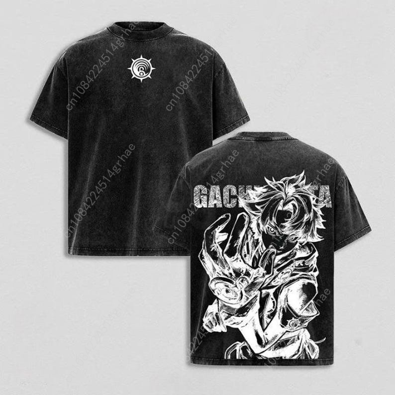 Gachiakuta ヴィンテージアニメウォッシュシャツアニ - Vintage Fashion T Shirts のレビューと価格