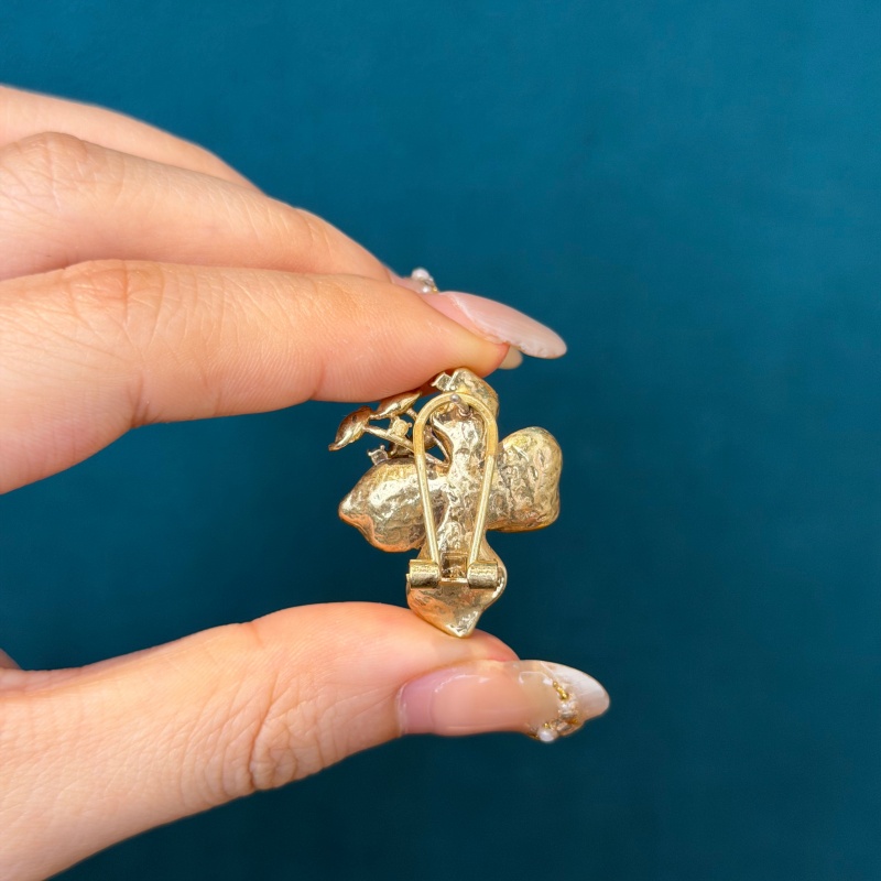 ヴィンテージ3D蘭ブルーラインストーン蓮スタッドピアス レデ - Vintage Fashion Trends 2026 のレビューと価格