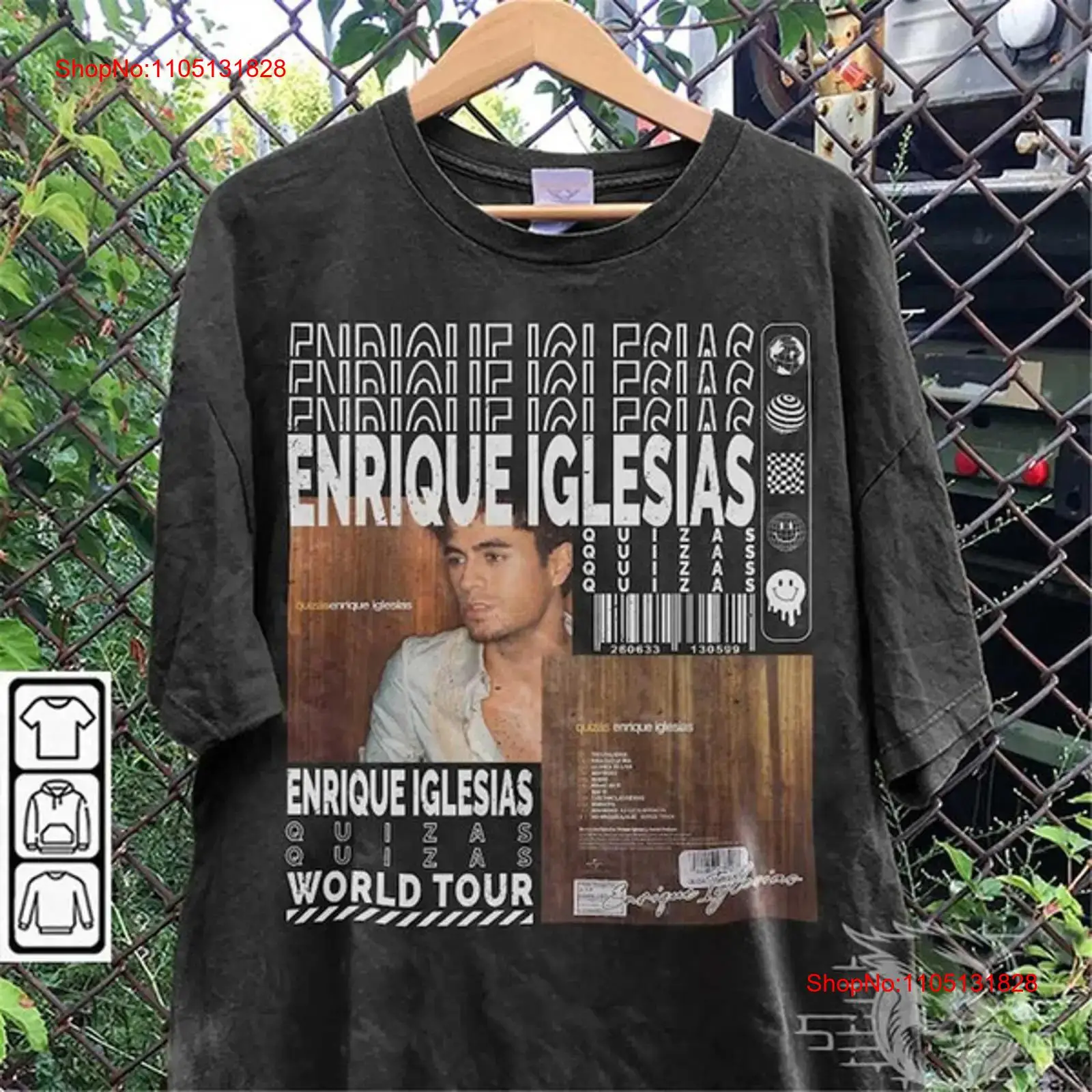 エンリケ・イグレシアス ミュージック Tシャツ Y2K 90 - Vintage Fashion Quiz のレビューと価格